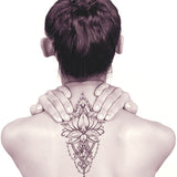 Tatouage ephemere fleur lotus pour femme underboobs tatouage temporaire faux tatouage tatoo tattoo-ephemere