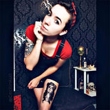 tatoo ephemere femme calavera tête de mort calavera mexicaine  tatouage temporaire faux tatouage tatoo Tattoo-Ephemere 