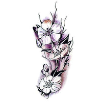 Tatouage éphémère fleurs de lotus couleur pastel Tattoo-Ephemere 
