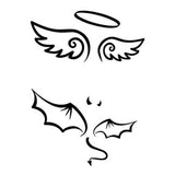 Tatouage éphémère ange et démon Tatouage ephemere paris homme femme  tattoo tatoo faux tatouage