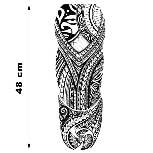 Faux tatouage maori bras complet homme et femme tatouage éphémère tatouages temporaire fake tatoo autocollant tattoo-ephemere