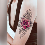 Faux tatouages attrape-rêves plumes et fleurs lune plume rose tatouage éphémère tatouages temporaire faux tatoo fake tattoo tattoo-ephemere