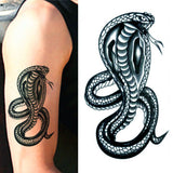 Taouage éphémère serpent cobra pour homme femme tatouages temporaire faux tatouage fake autocollant snake temporary tattoo ephemere