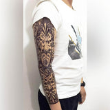 Tatouage Ephemere Maori bras complet tatouage temporaire faux tatoo fake autocollant tatouages éphémère homme femme maori polynésien avant bras bras complet manchette sleeves tattoo ephemere