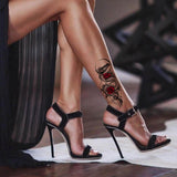 Tatouage Ephemere dragon et roses rouges tatouage temporaire faux tatoo fake autocollant femme homme décalco géométrique chine japon style non permanent tattoo temporary tattoo-ephemere