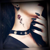 Tatouage éphémère fleurs roses tattoo ephemere temporaire faux tatouage tattoo-ephemere
