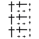 Tatouage éphémère croix catholique Tattoo-Ephemere