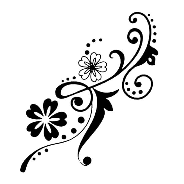 Tatouage ephemere pour femme Fleur Tahitienne maori fleuri fleur tribal monoï tahiti Tattoo-Ephemere éphémère temporaire tatouages temporaires ephemère ephemeres faux tatouage malabar décalcomanie decalcomanie decalco éphémères tatoo tatoo