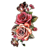 Tatouage éphémère roses en couleurs Tattoo-Ephemere