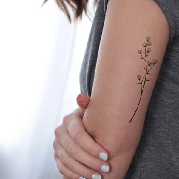 Tatouages éphémère femme fleurs des champs tatouage temporaire faux tatoo tattoo-ephemere