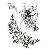 Tatouages ephemeres fleurs pour femme tatouage temporaire faux tatouages tattoo-ephemere