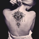 Tatouage underboobs temporaire papillon & lotus pour femme tatouage éphémère ephemere faux tatouage tatoo fake tattoo autocollant tattoo ephemere 
