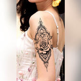 tatouage éphémère rose style oriental tatouage temporaire faux tatouage fake tatoo autocollant femme avant bras tattoo-ephemere