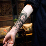 faux tatouage avant bras homme femme noir horloge sleeves tatouage temporaire tattoo-ephemere