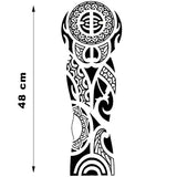 Tatouage homme pour le bras style maori bras complet homme et femme tatouage éphémère tatouages temporaire fake tatoo autocollant tattoo-ephemere