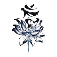 tatouage ephemere lotus japonais fleur tatouage temporaire faux tatoo tatou tatoo ephemere