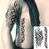 Tatouages ephemere homme tribal & totem maori totem noir homme femme tattoo ephemere tatoo temporaire faux tatouage décalcomanie non permanent autocollant tattoo ephemere