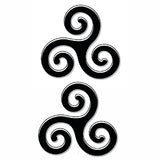 tatouage ephemere temporaire faux tatoo tattoo ephemere triskele triskell triskel celtique celte bretagne breizh