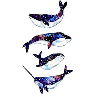 tatouages éphémères baleines baleine mer ocean mamiphere tatouage temporaire homme femme faux tatoo tattoo ephemere fake autocollant non permanent provisoire décalcomanie