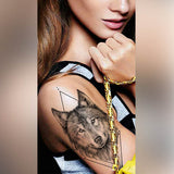 tatouage temporaire loup réaliste faux tatoo femme hommme autocollant fake tatouage éphémère tatoo-ephemere
