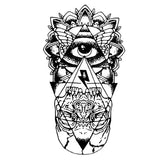 Tatouage ephemere Illuminati skull oeil triangle tête de mort tatouage temporaire faux tatouage tatoo tattoo-ephemere 