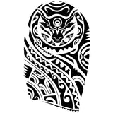 Tatouage ephemere éphémères homme maori buffle tribal polynésien tato tatou tatouages temporaires faux tatoo fake autocollant temporary tattoo ephemere
