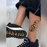 attoo temporaire Clé de sol pour femme et homme note musique tatouage éphémère faux tatoo fake autocollant provisoire non permanent tattoo ephemere 