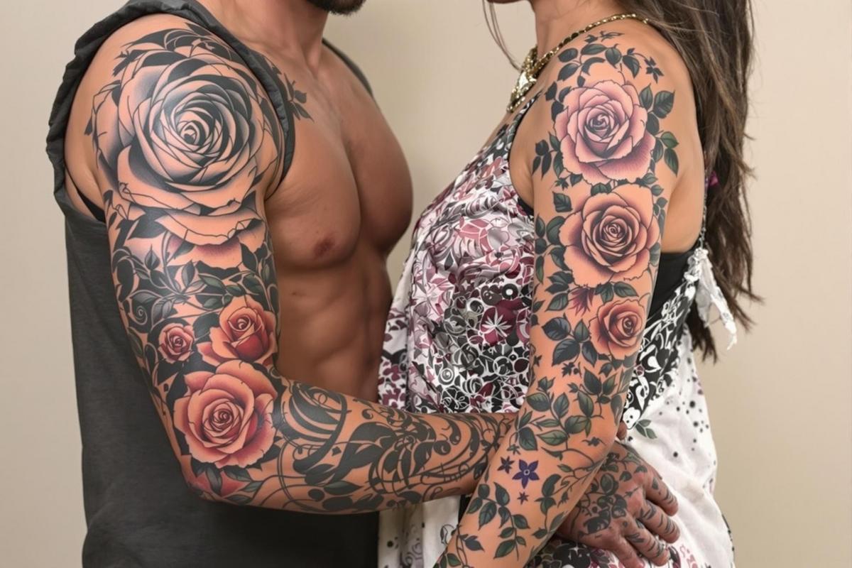 Tatouage bras complet rose : guide homme et femme.jpg